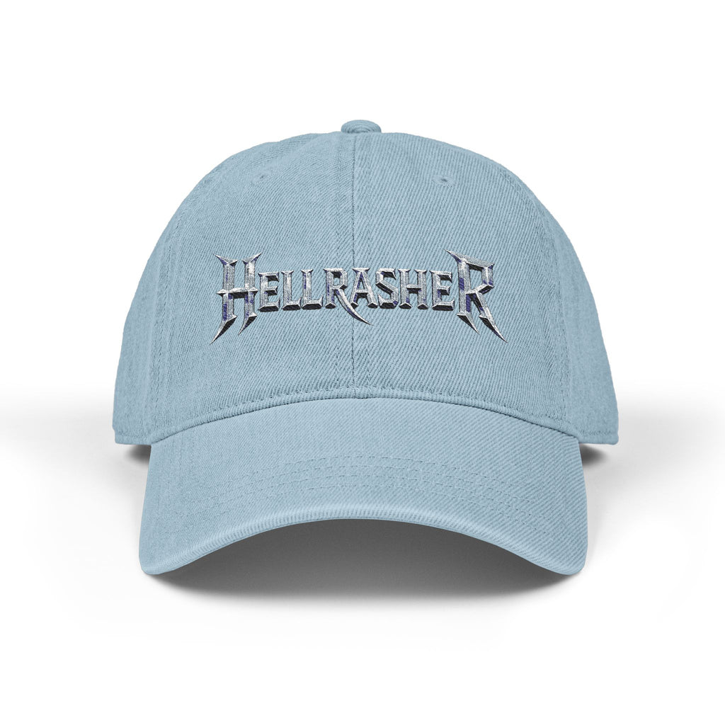 HELLRASHER Denim Baseball Cap - Embroidered logo